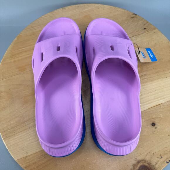 Hoka One One Ora Recovery Slide 3 Mens Size 12 Cyclamen Coastal Sky Sandals NEW - Picture 5 of 9